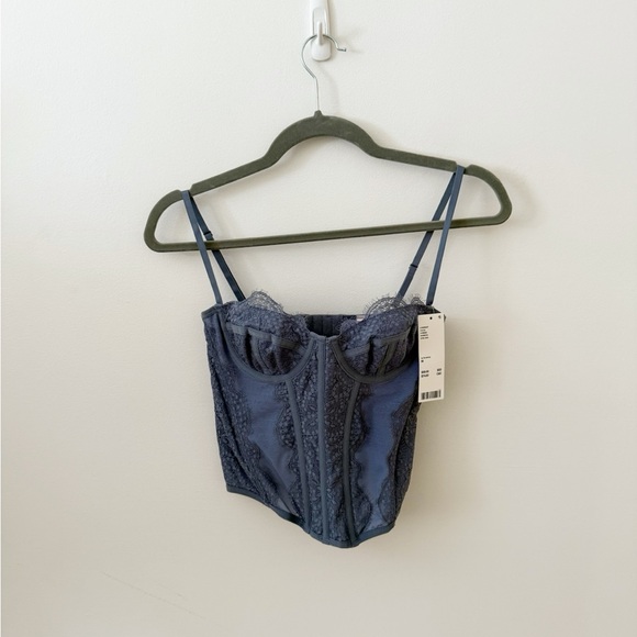 Urban Outfitters Tops - Urban Outfitters Blue Corset Top